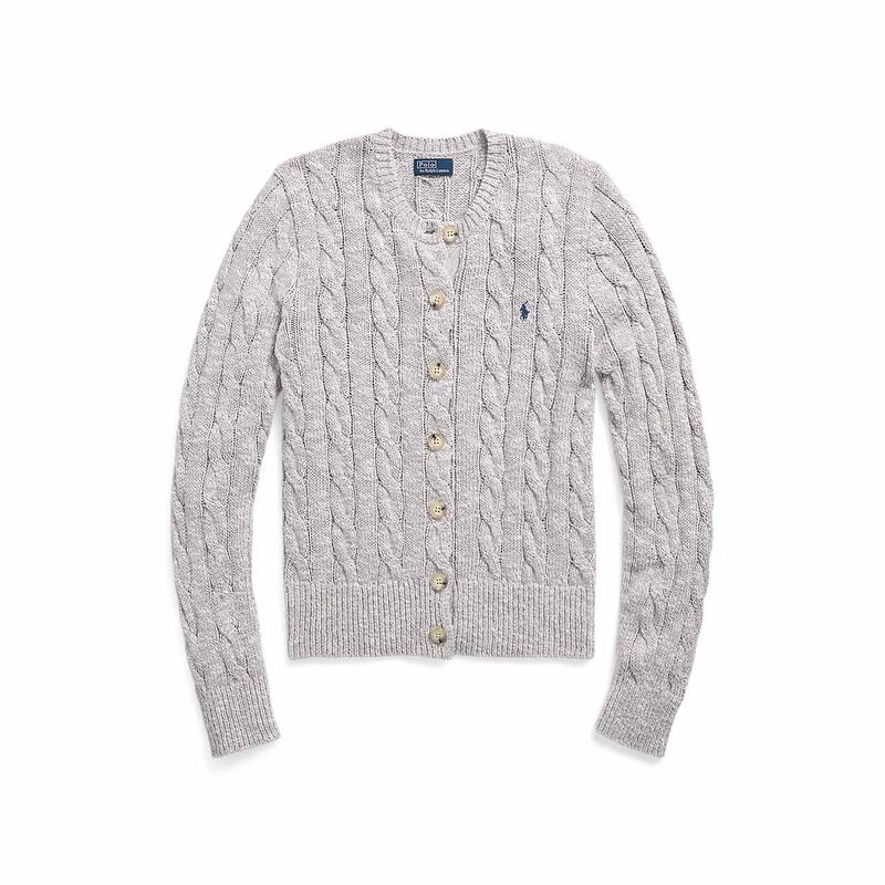 Polo Ralph Lauren Cable-Knit Ragg Cotton Cardigan image number 2
